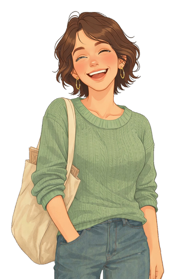 Elena laughing